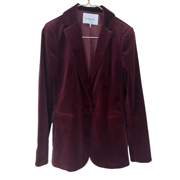 Frame • Velvet Classic Blazer Pinot - Picture 2 of 16